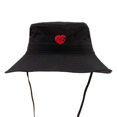 LOVE&HATE GOLF HEART LOGO BUCKET HAT