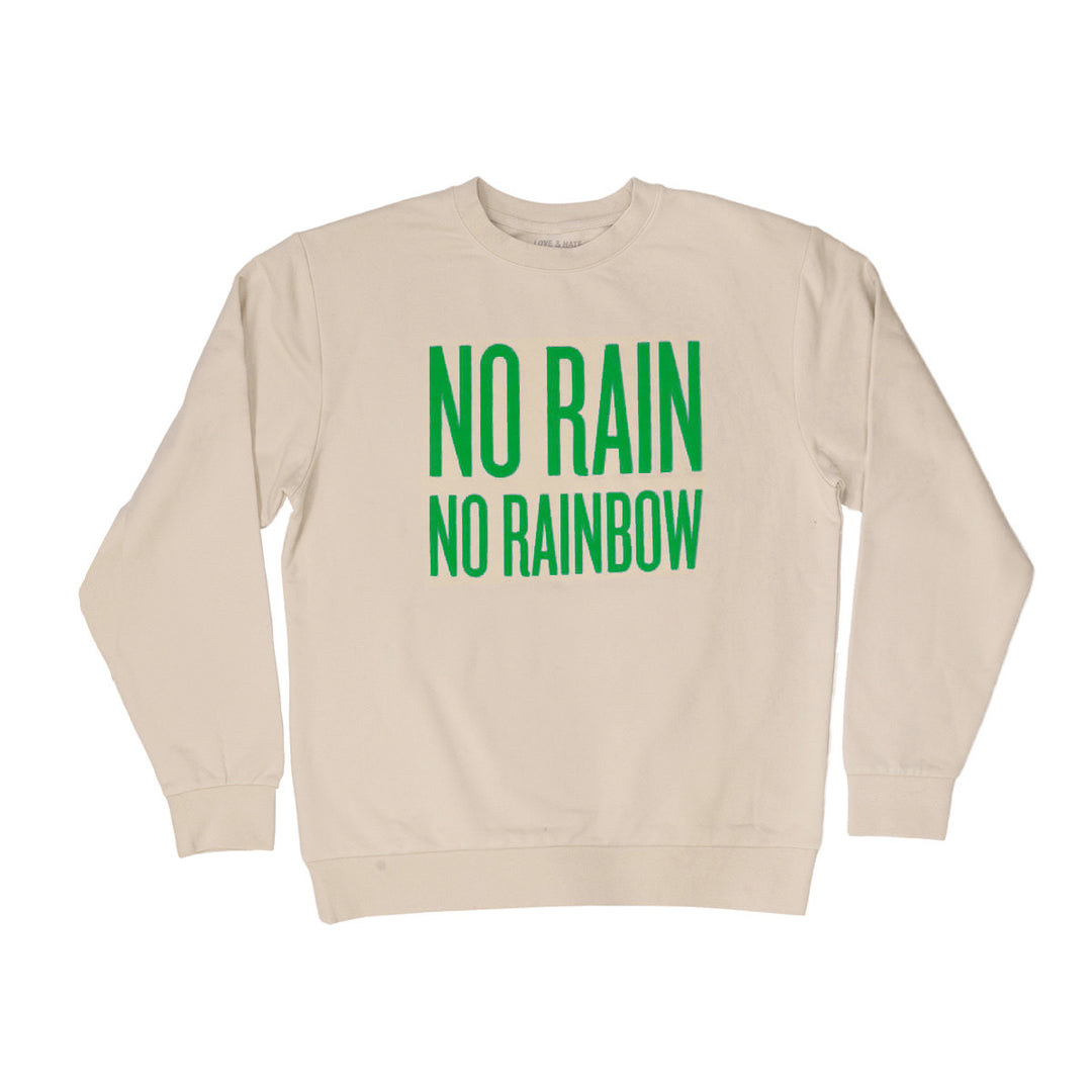 NO RAIN NO RAINBOW CREWNECK - OREGON EDITION – LOVE & HATE GOLF