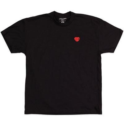 LOVE&HATE HEART LOGO TEE