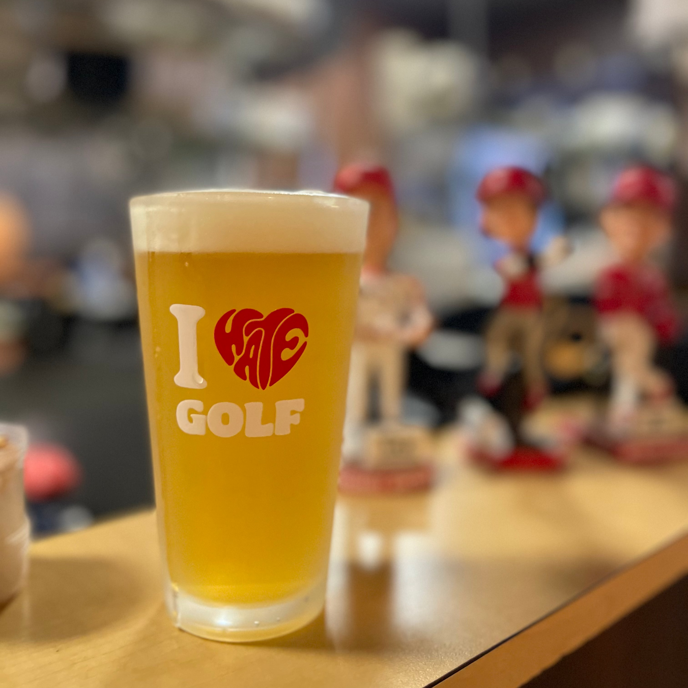 GOLF SUCKS PINT GLASS