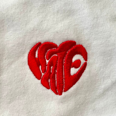 LOVE&HATE HEART LOGO TEE