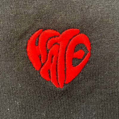 LOVE&HATE HEART LOGO TEE