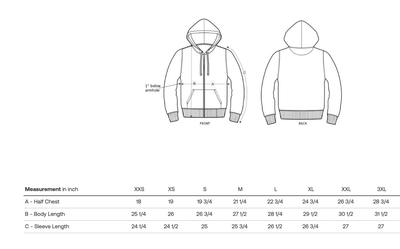 LOVE＆HATEGOLF  ORGANIC COTTON ZIP Hoodie