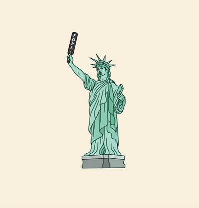 LADY LIBERTY'S FORE TEE